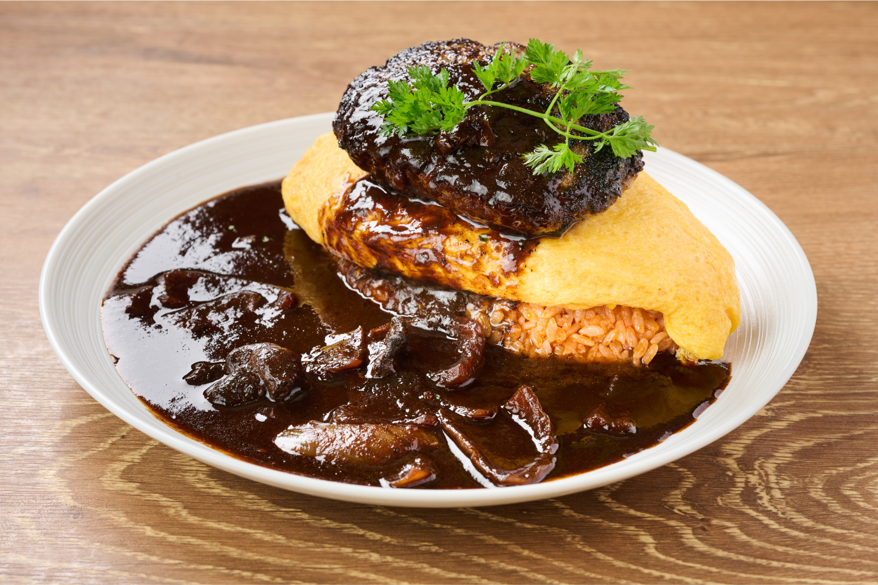 和牛ハンバーグオムライス