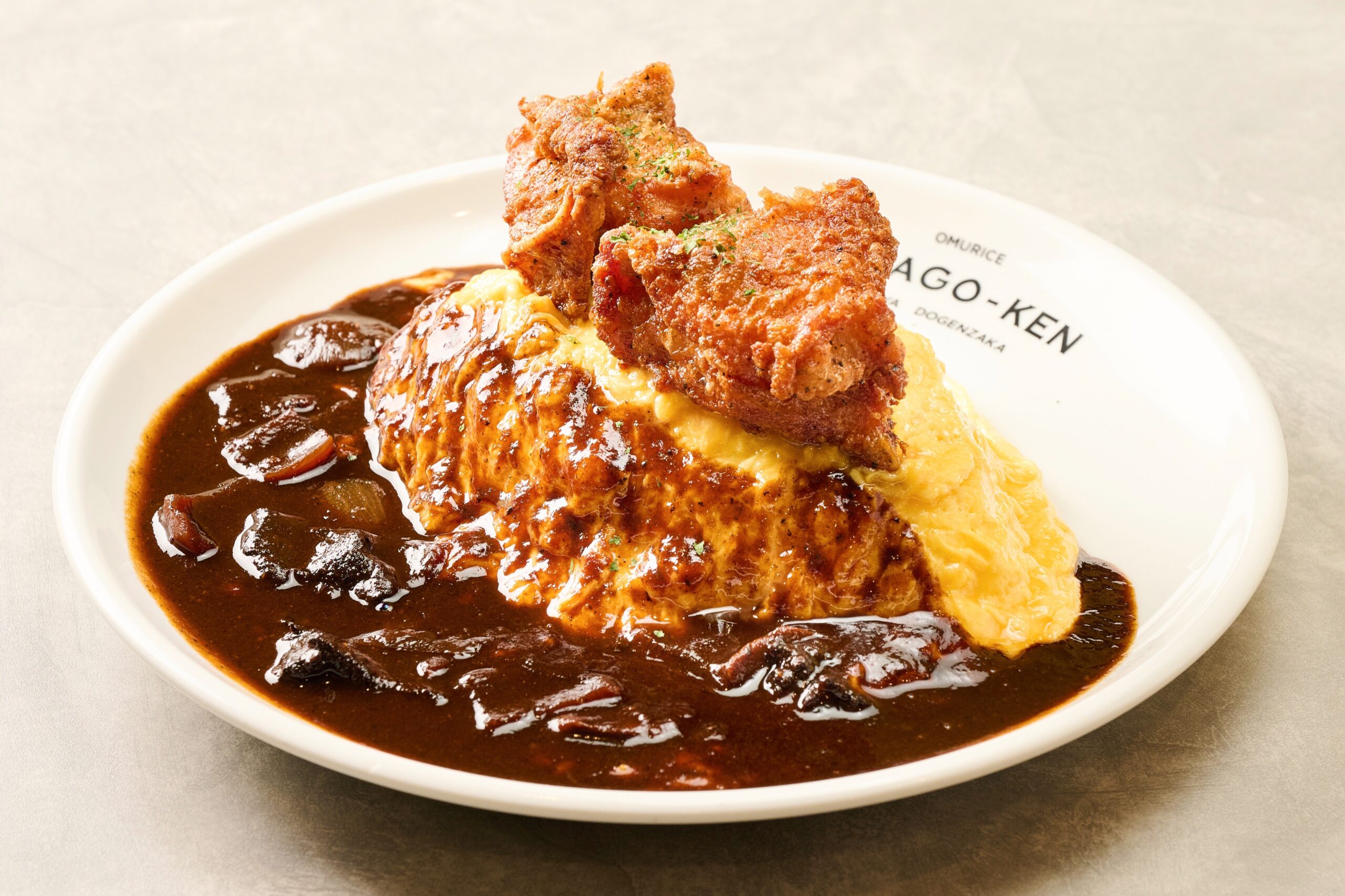 唐揚げオムライス