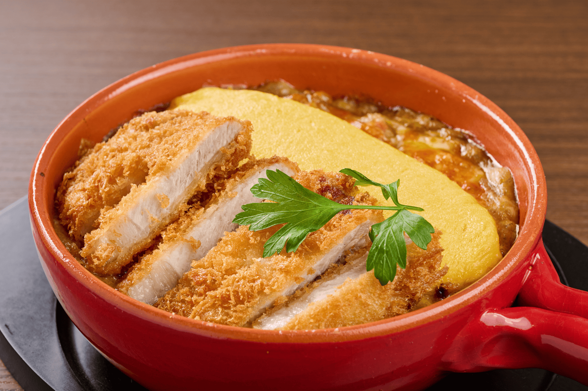 焼きカツカレーオムライス