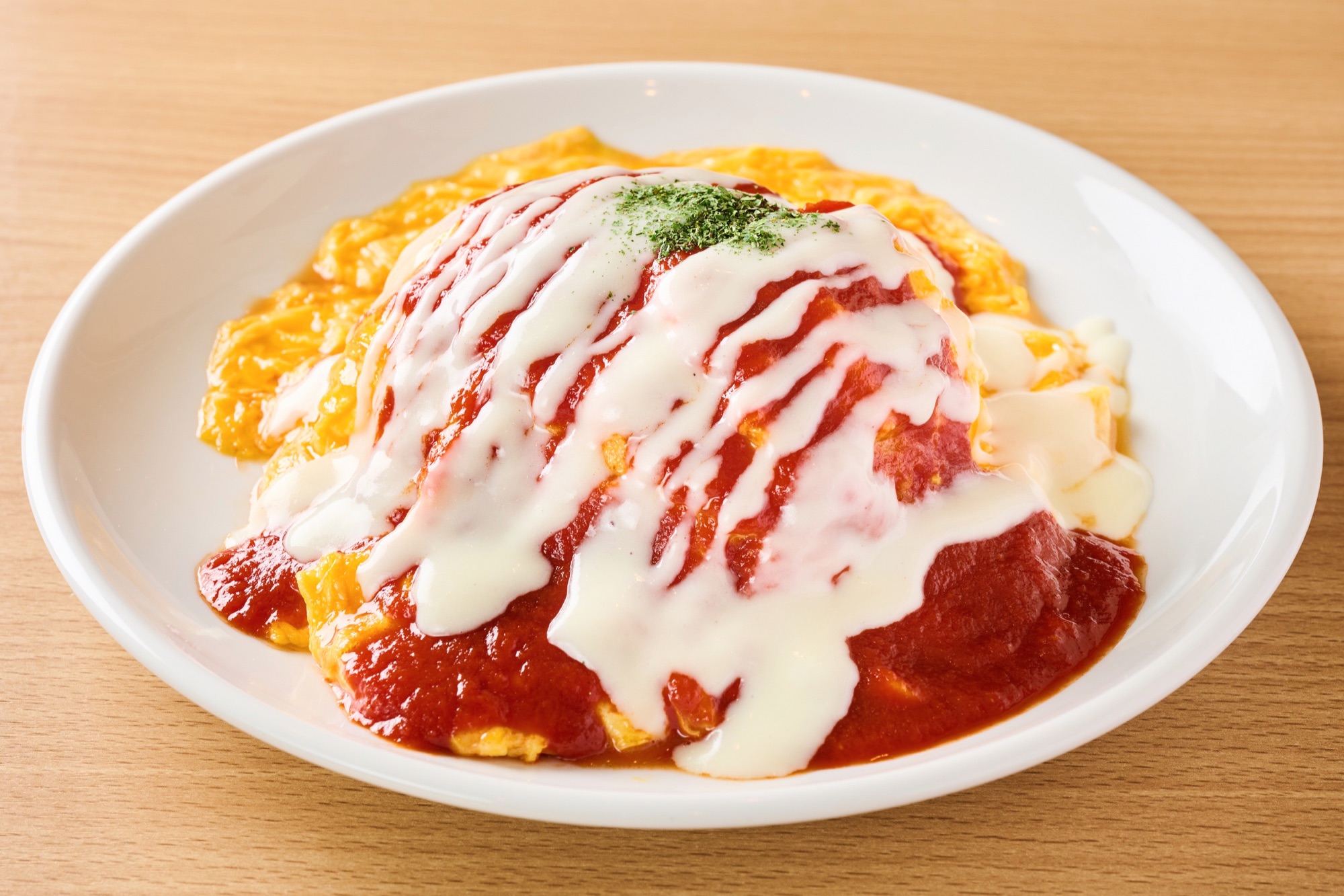 トマト＆チーズソースオムライス