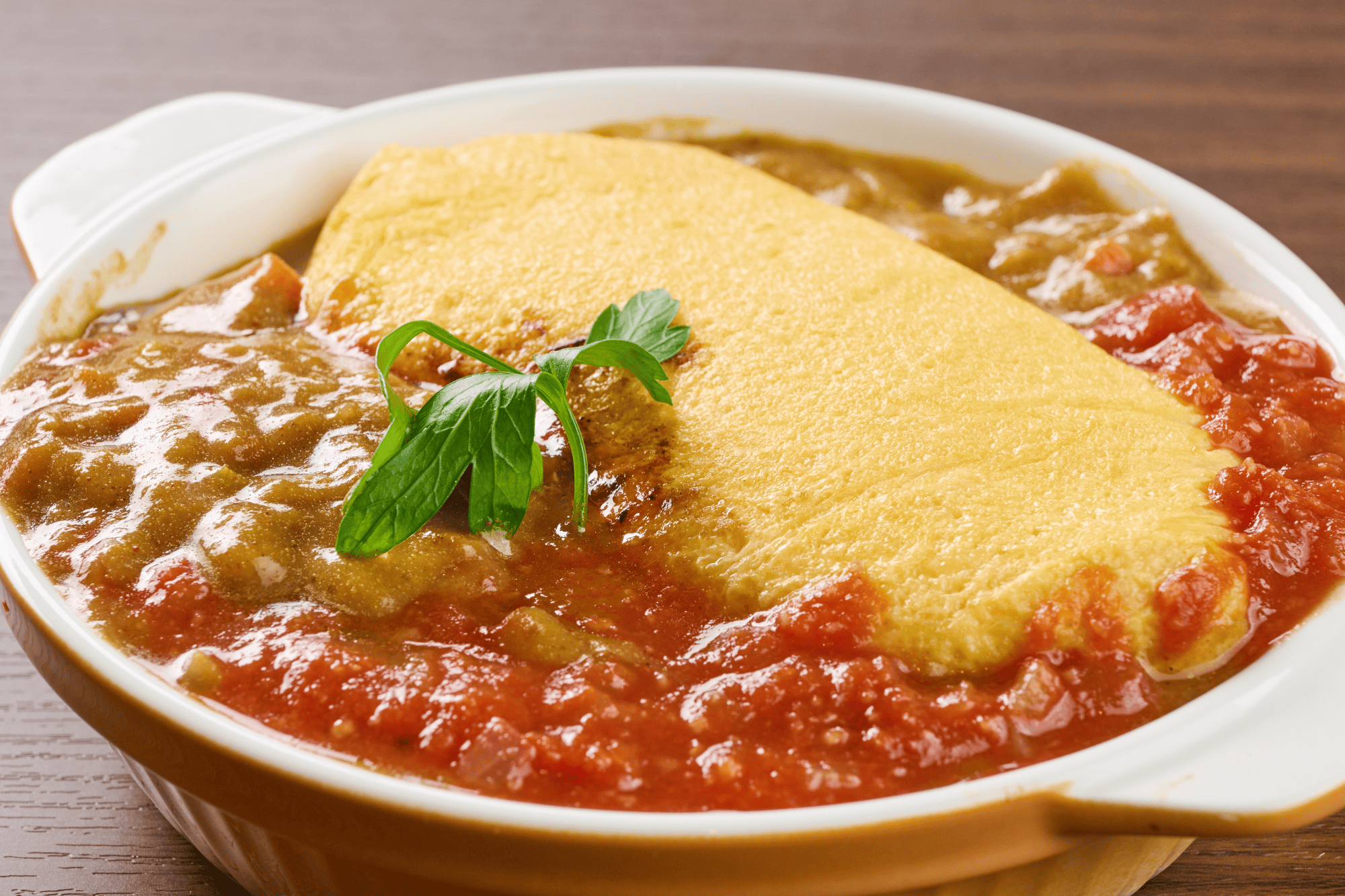 トマト&カレーオムライス（下北沢たまごけん限定）