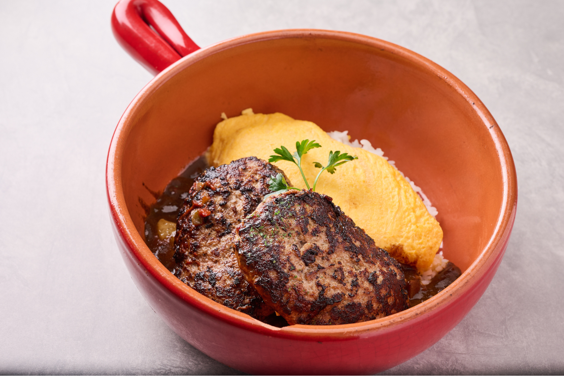 ダブルハンバーグオムライスドリア