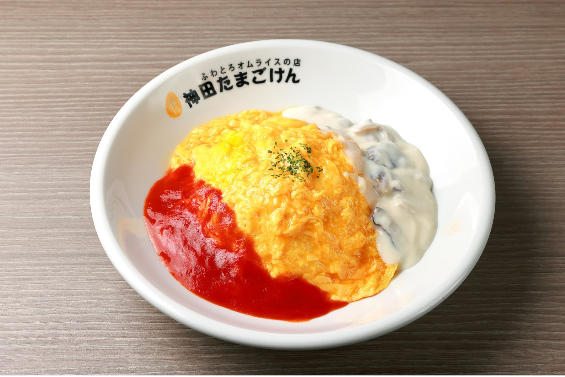 トマト&キノコクリームオムライス