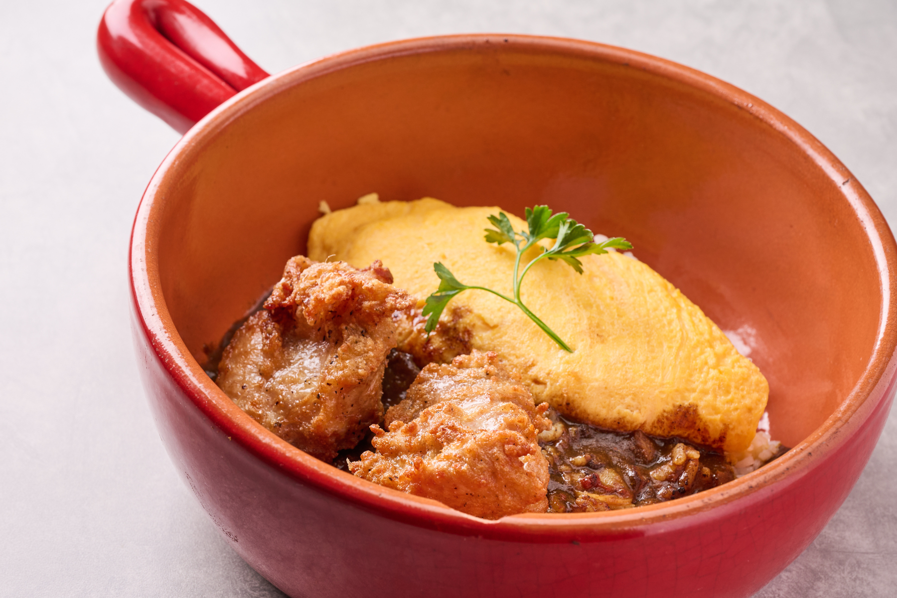 唐揚げオムライスドリア