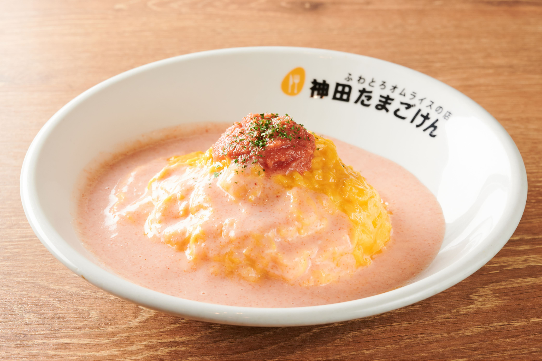 明太子クリームオムライス-W明太子乗せ